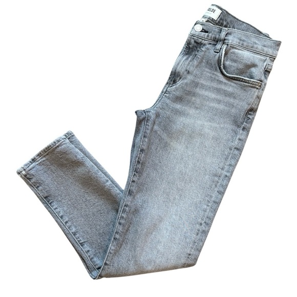 AGOLDE Toni Slim Straight-Leg Jeans Gray Wash Ankle Woman’s Size 26 - Picture 5 of 13